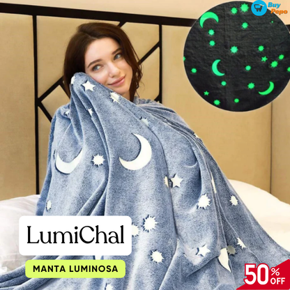 LumiChal® - 👦 Manta Que Brilla En La Oscuridad ✨🌙