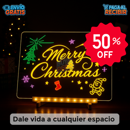 GlowNote™ ✨ - Pizarra LED Creativa 🌈