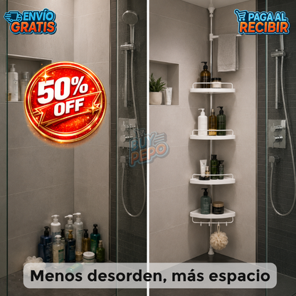 CornerSpa™ 🚿 - Esquinero organizador ducha ✨