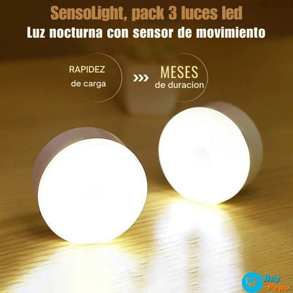 SensoLight™ - 🚨 PACK 3 Luces LED con Sensor de Movimiento 💡🚶‍♀️