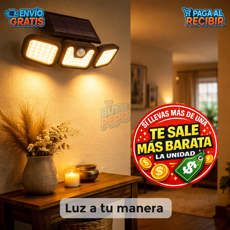SolarBeam™ ☀️ – Triple Lámpara LED solar 🔆