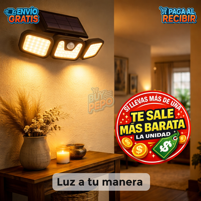 SolarBeam™ ☀️ – Triple Lámpara LED solar 🔆