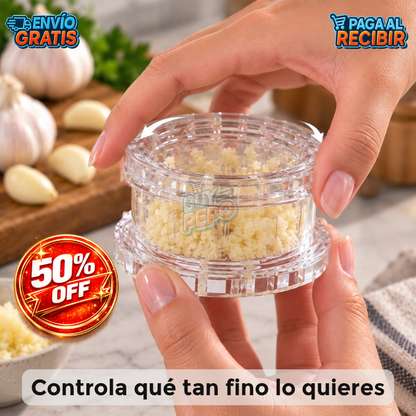 GarlicTwist™ 🧄 - Picador manual de ajo 🔄