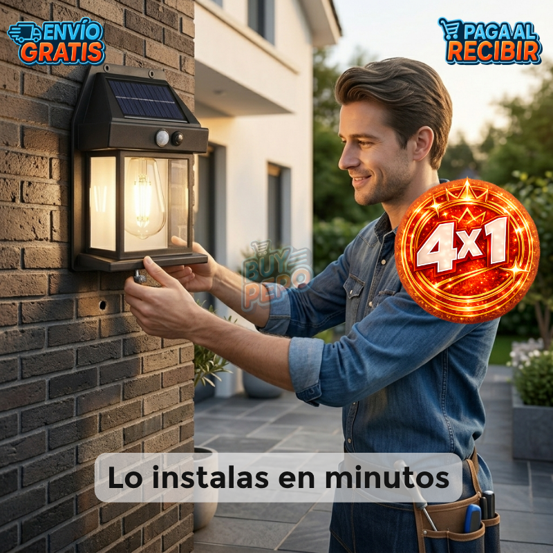 SolarLink™ 💡 - Foco solar empalmado ⚡