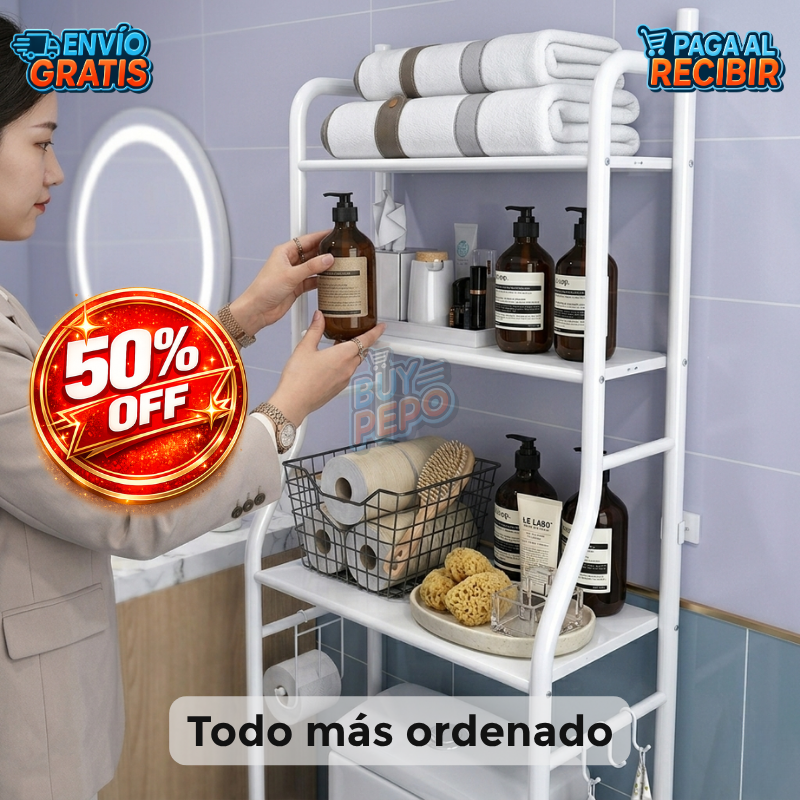 ShelfMax™ 🛁 - Estante organizador baño ✨