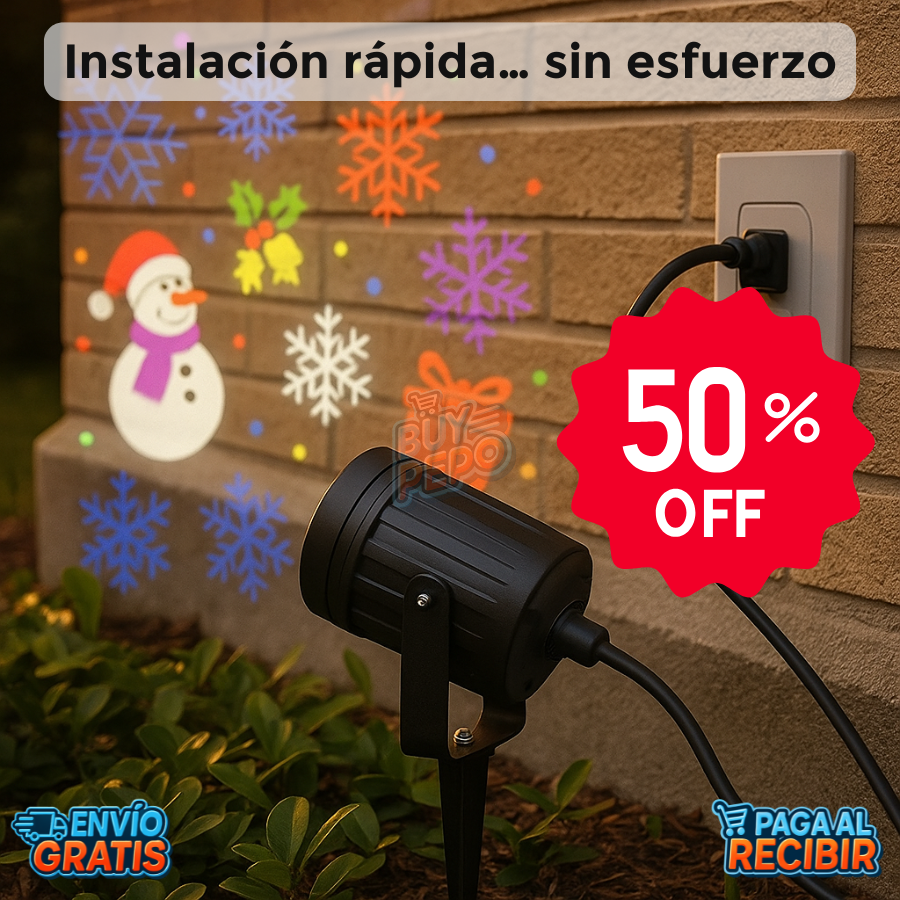 MagicSnow™ ❄️ - Proyector Navidad Luminoso 🎄