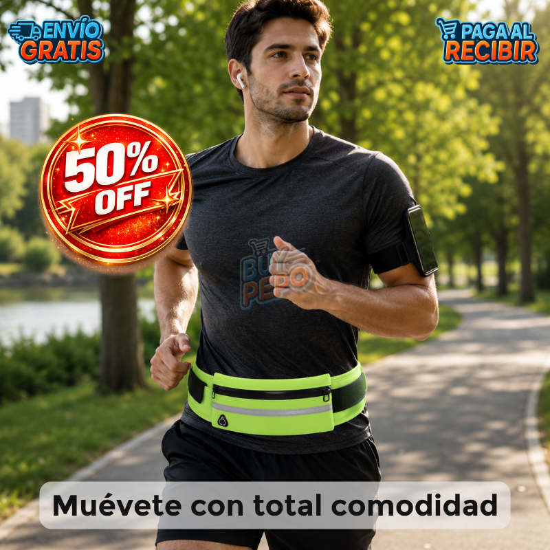 SportPocket™ 🏃‍♂️ - Riñonera deportiva segura 🎽