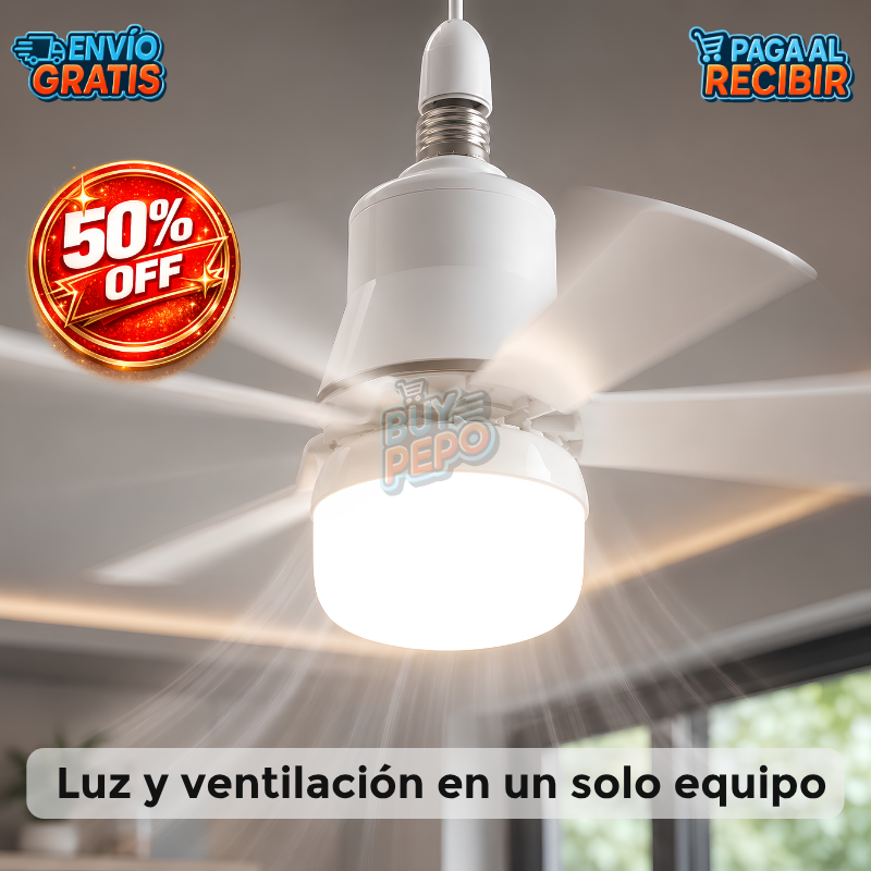 AirShield™ 🌬️ - Ventilador Antihumedad LED 💡