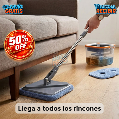 SpinClean™ 🌀 - Mopa autolimpiante 360° 🧼