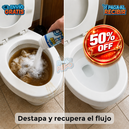 DrainClean™ 🚿 - Polvo limpiador de drenaje ✨