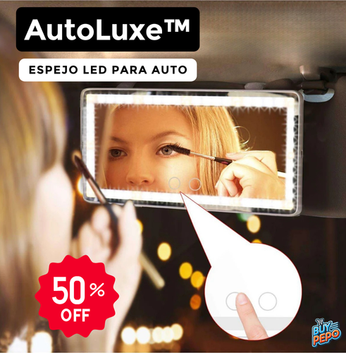 AutoLuxe™ ✨- Espejo LED para auto 🚙