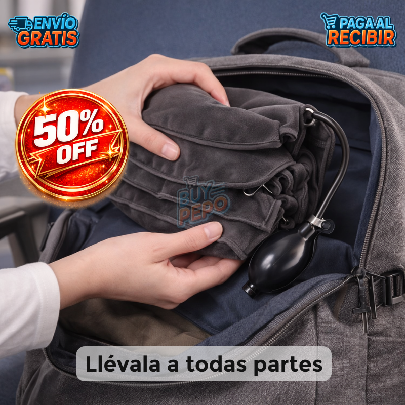 NeckAir™ 😴 - Almohada inflable cervical 😌