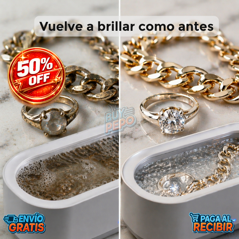 UltraShine™ 💎 - Limpiador ultrasónico delicado ✨