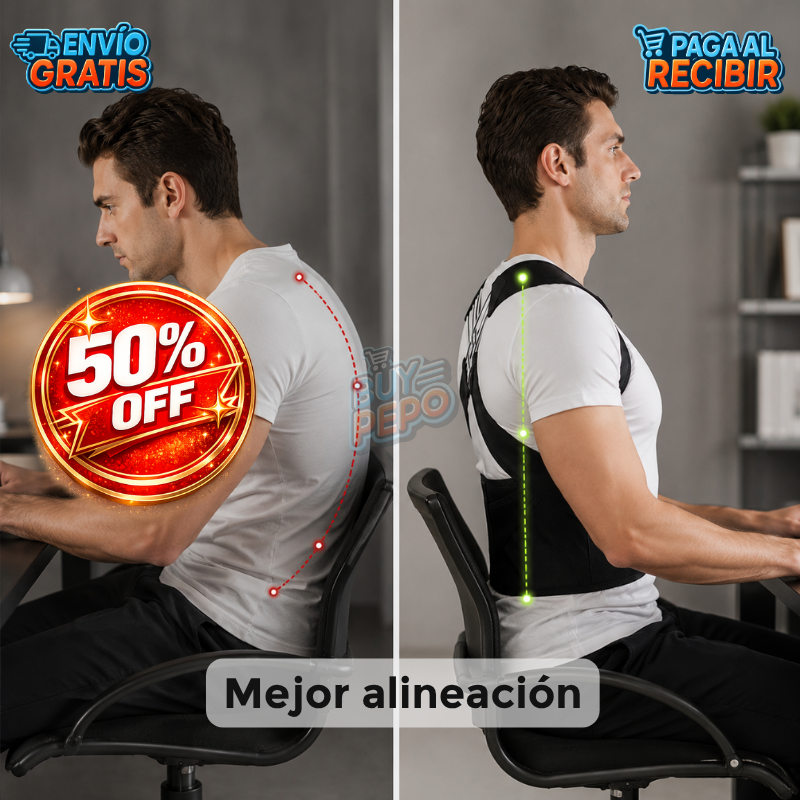 SpineFit™ 🧍 - Corrector de postura premium ✨