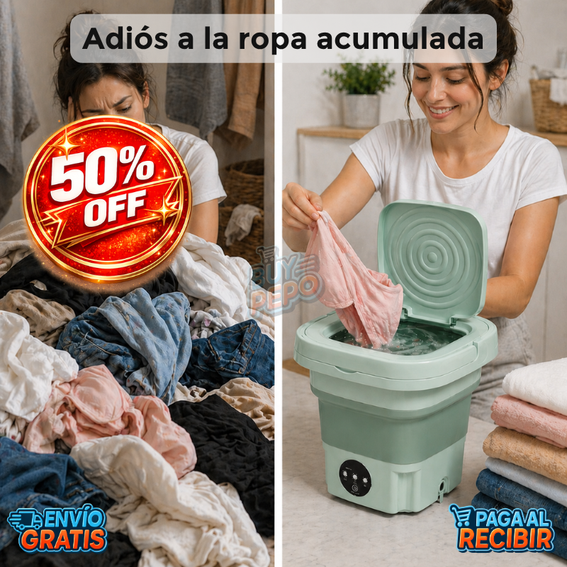 CleanFold™ ✨ - Lavadora portátil compacta 🧺