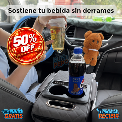CupFit™ 🚗 - Portavasos de consola para auto ✨