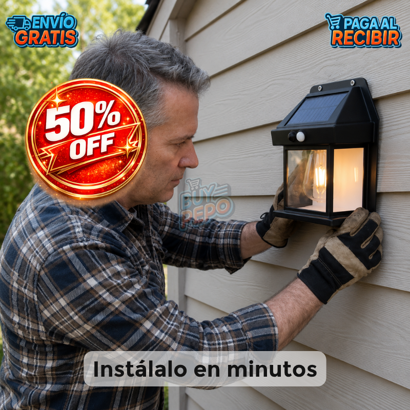 SolarBeam™ ☀️ - Foco solar exterior 💡