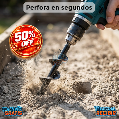 DrillGarden™ 🌱 - 1 Broca Ahoyadora 8x30cm para plantar fácil 🔩