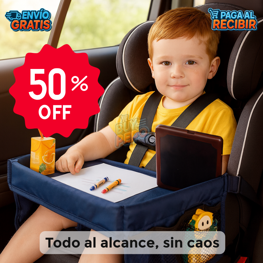 KidDesk™ ✏️ – Mesa portátil para auto 🎒