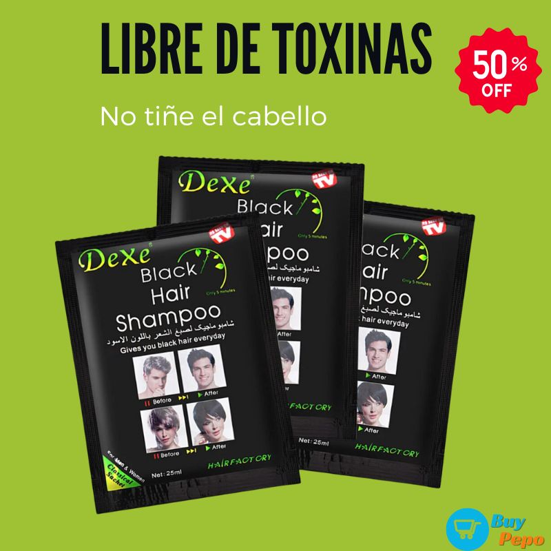 🧴 Shampoo Cubre Canas - 10 SACHET 👱‍♂️👩‍🦳 para Hombre y Mujer