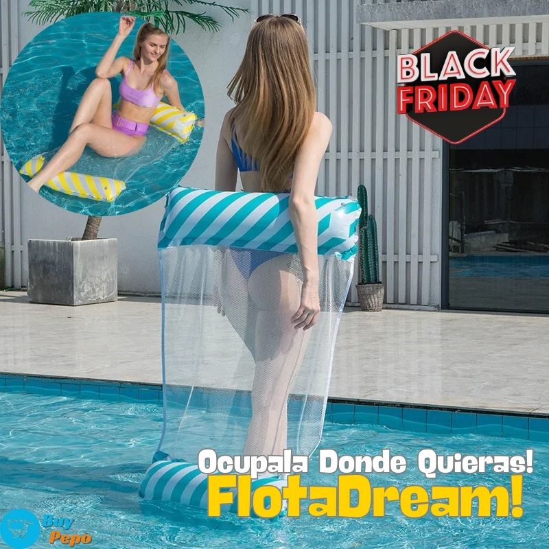 FLOTADREAM®🏖️✨ - Flotador Hamaca Inflable 🌊🛏️