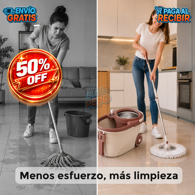 SpinMop™ 🪣 - Balde centrifugado limpieza ✨