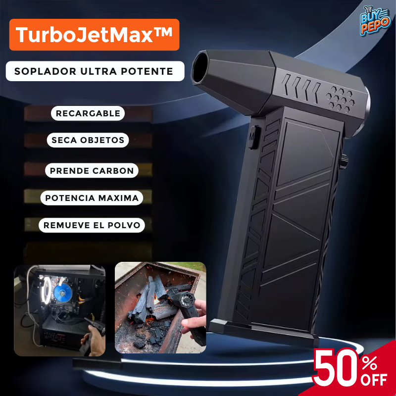 TurboJetMax™ - 🌀 Soplador Ultra Potente 130.000 RPM 💨✨