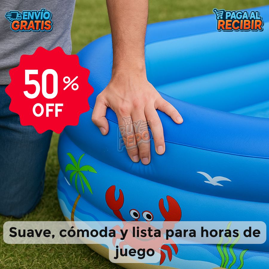 SplashJoy™ 💦 - Piscina Inflable Infantil 120cm 🏖️