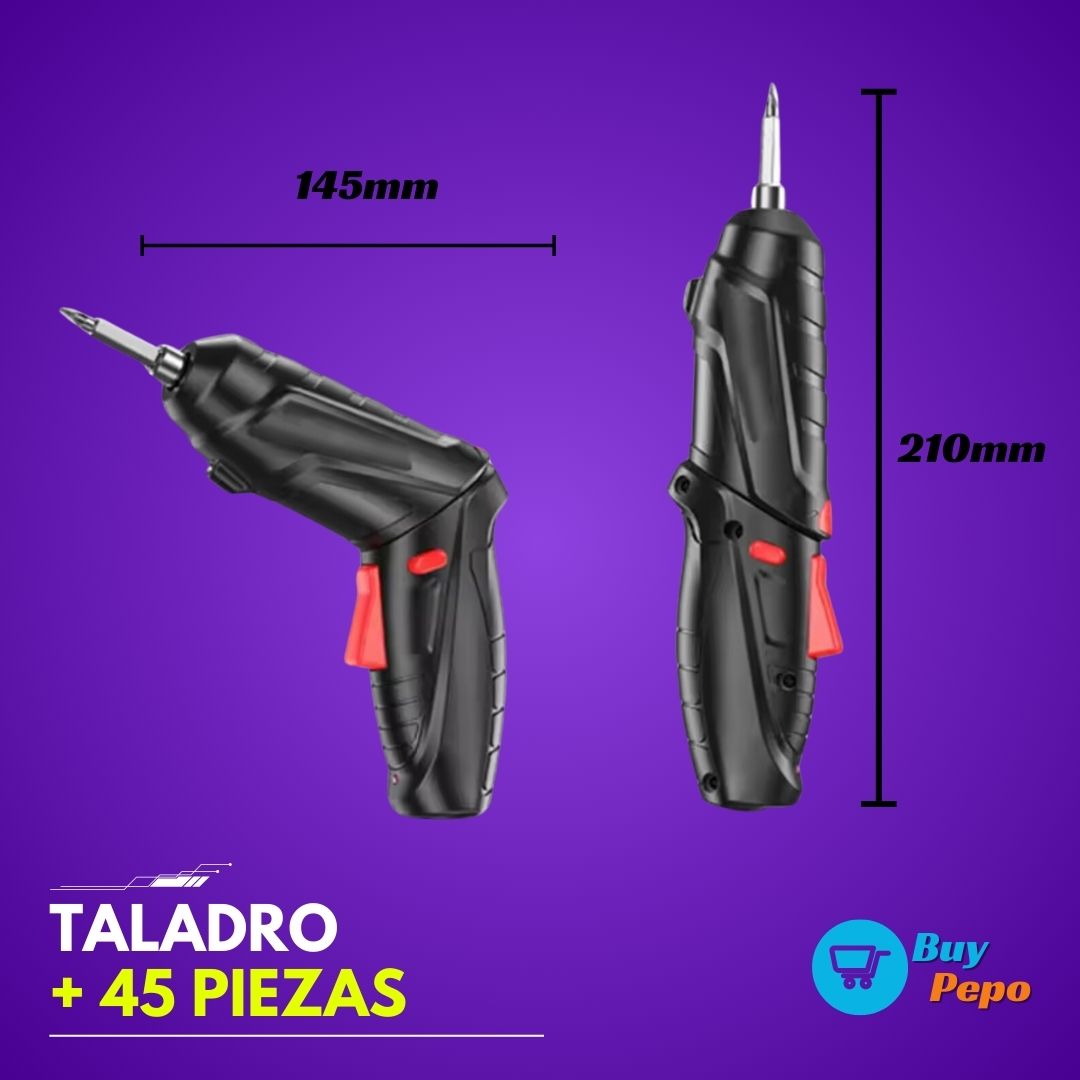 Taladro Inalámbrico PRO MAX 45 Piezas