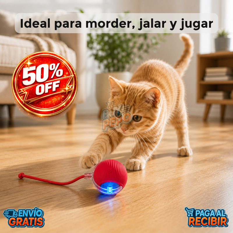 PlayBall™ 🐾 - Pelota inteligente con cuerda 🐶
