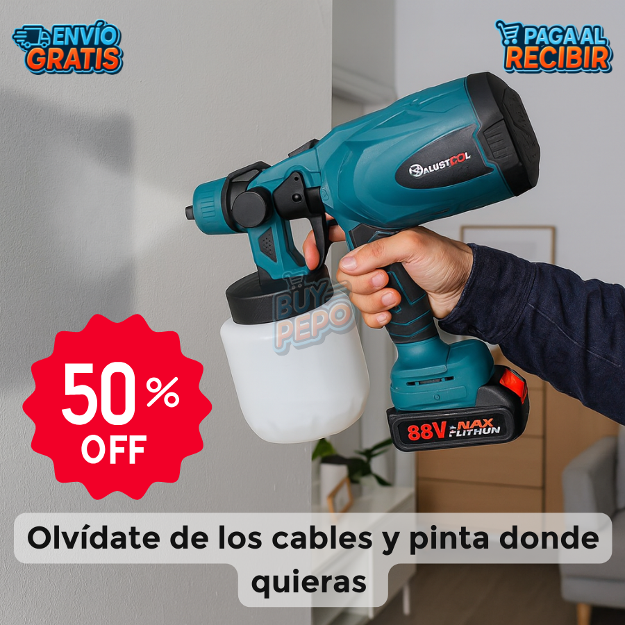 SprayVolt™ ⚡ - Pistola inalámbrica para pintar 🎨