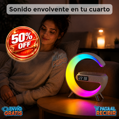 SmartGlow™ 💡 - Lámpara Parlante Cargador 🔌