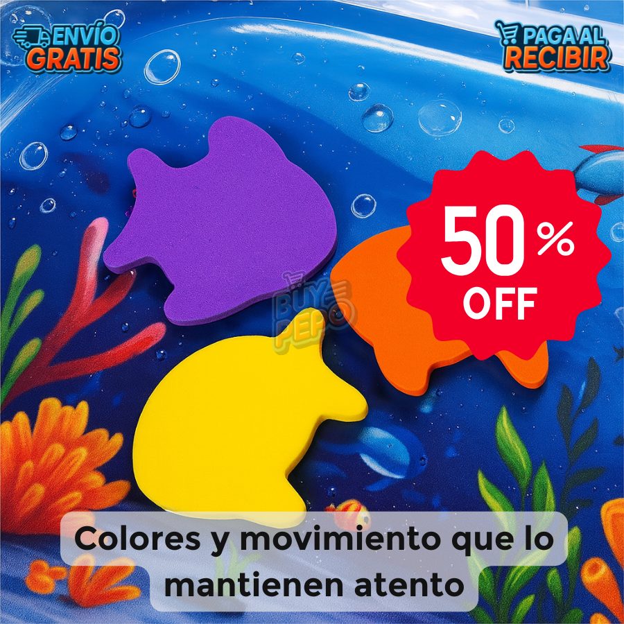 AquaNest™ 🐠 - Alfombra bebé estimulación temprana 🧸