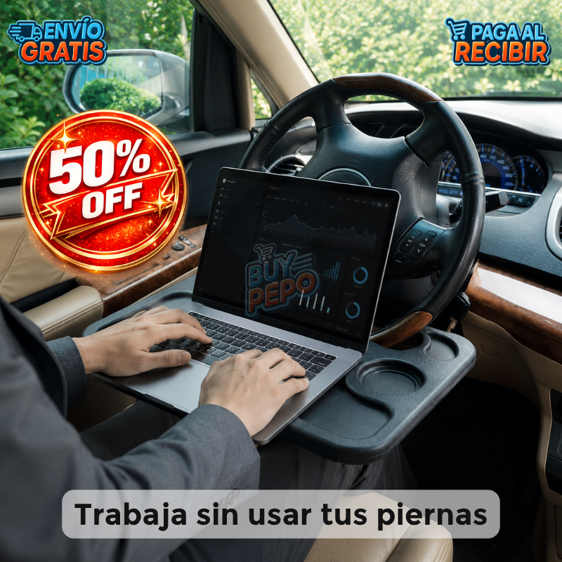 RoadDesk™ 🚗 - Bandeja para volante 💼