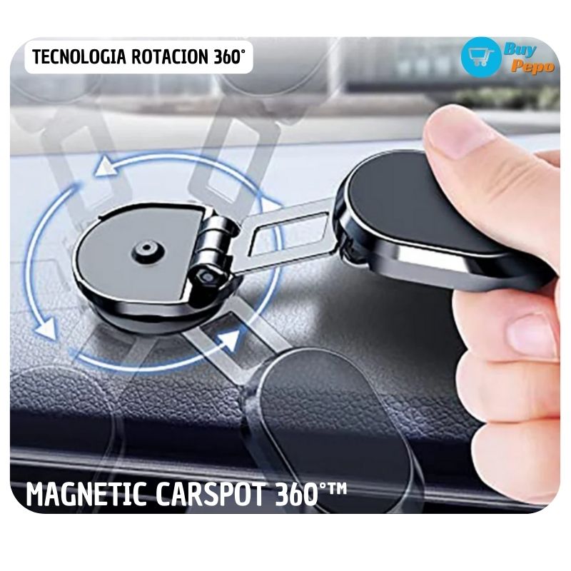 📱🧲 Soporte Magnético Para Celular 🚗 - MAGNETIC CARSPOT 360˚™ 🔄✨
