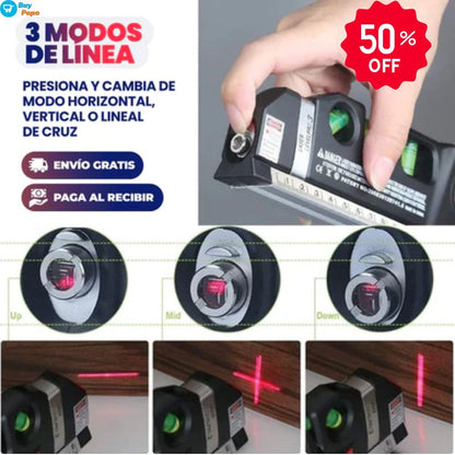 NiveLaser 4X™ 🛠️✨ – 📏 Mide, nivela y alinea con tecnología 4 en 1 🎯