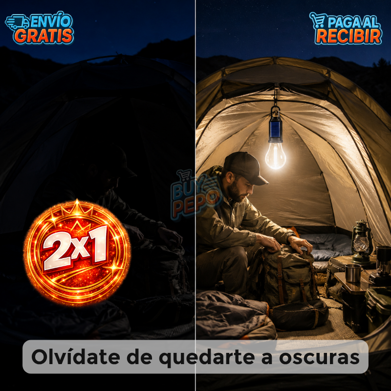 SunGlow™ ☀️ - Ampolleta solar portátil 💡