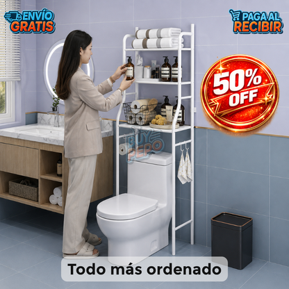BathSpace™ 🛁 - Estante organizador 3 niveles ✨