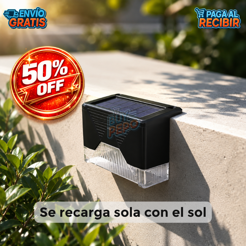 StepGlow™ 🪜 - Luz solar LED para escaleras ☀️