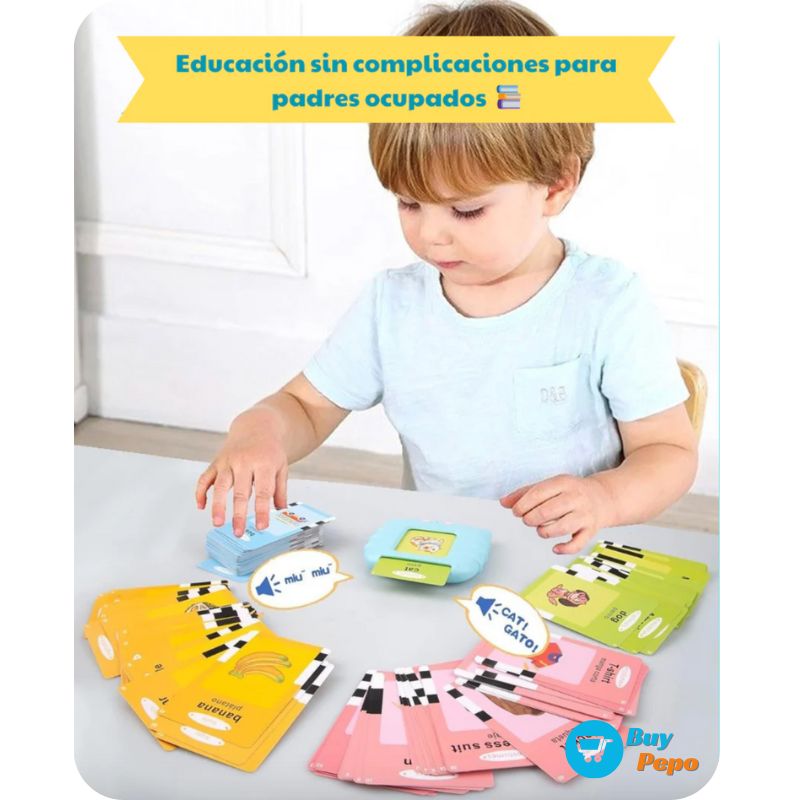 MI PRIMER INGLÉS 👶🏻: REPITE Y APRENDE 🎶📚 - Consola Parlante 🎧 + Tarjetas 🃏 en Inglés