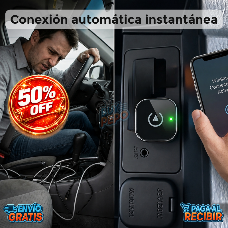 AutoSync™ 🔗 - Adaptador conexión inalámbrica 🚗