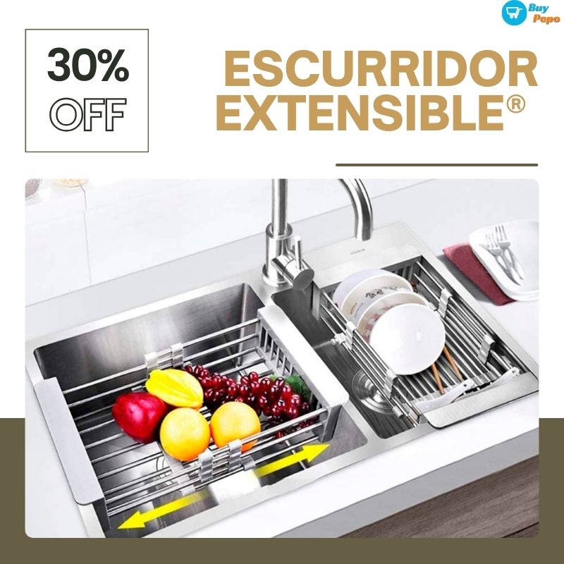 ESCURRIDOR EXTENSIBLE® - Para Frutas/Verduras y Vajilla
