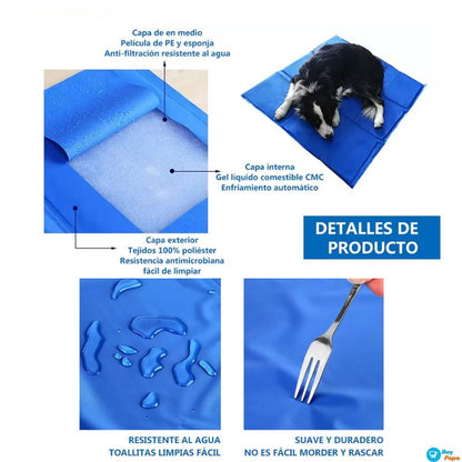 PET COOL MAT® - 🧊 🐶 Manta Refrigerante Para Mascota(50x40cm) ❄️🐾