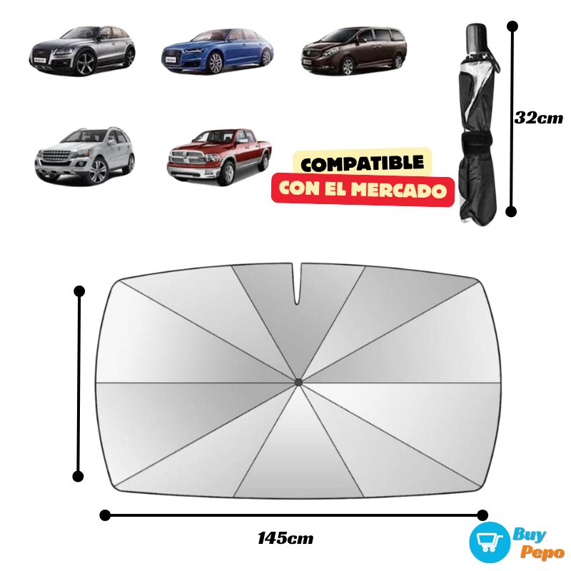 Parasol Plegable 🌞🛡️ Para Auto 🚗 - SOMBRAMAX® 🕶️❄️