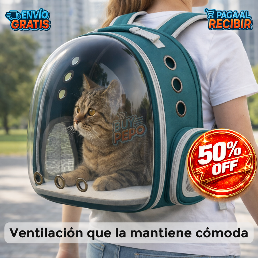 PetVista™ 🐾 - Mochila transporte mascotas 🎒