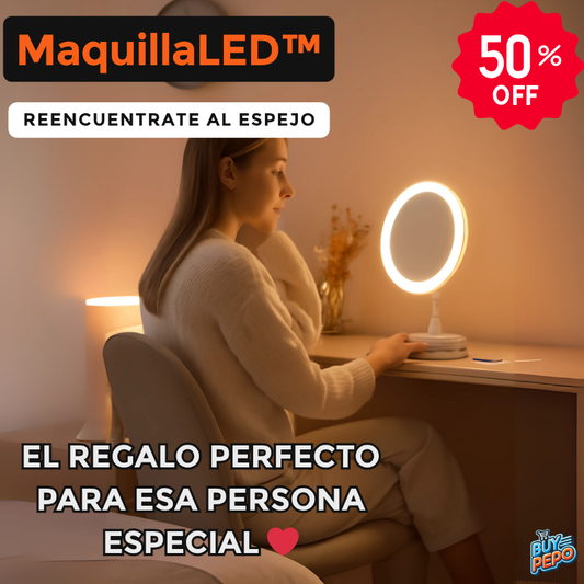 ✨ MaquillaLED™ – Espejo LED Portátil 💄🪞🌟