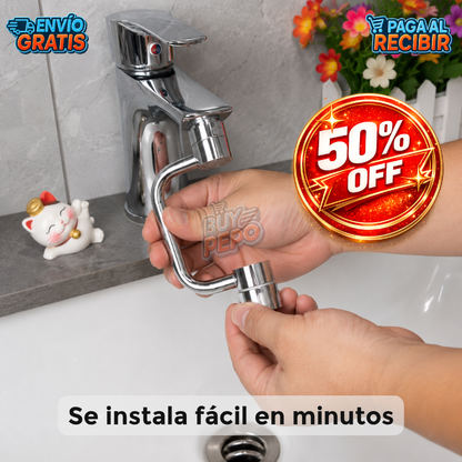FlexTap™ 🚰 - Adaptador giratorio para grifo ✨