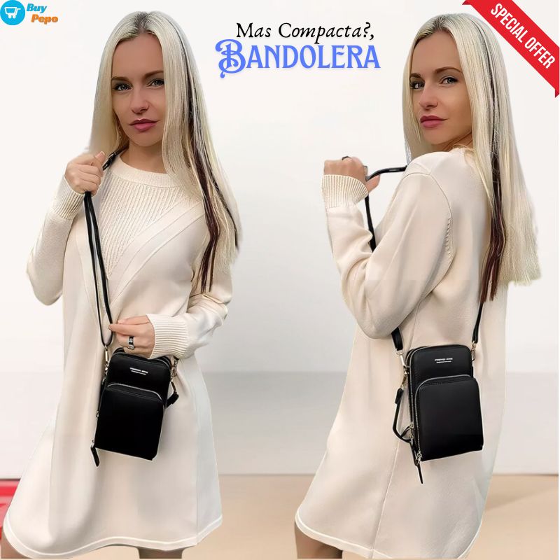 ✨ BANDOLERA® - 🎒 Cartera Compacta 3 Compartimentos 🧳✨