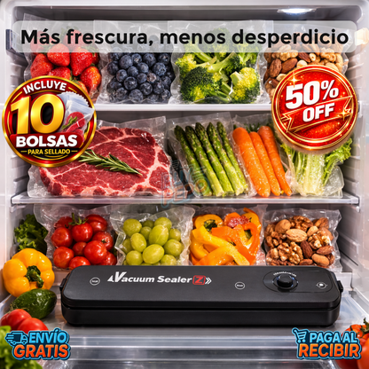 FreshLock™ 🥦 - Sellador al vacío alimentos 🔒