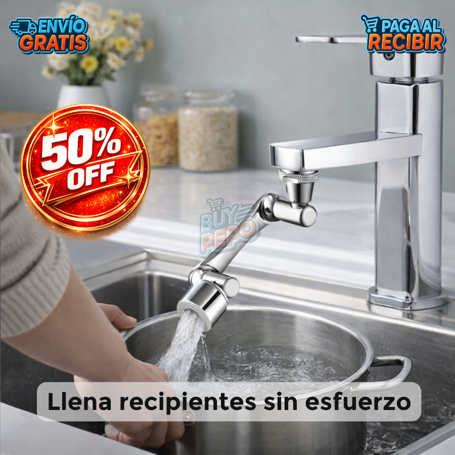 AquaSpin™ 💧 - Extensor grifo giratorio 🔄